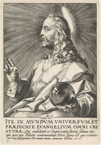 Salvator Mundi, ca. 1589 von Hendrik Goltzius