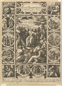 Die acht Seligpreisungen, ca. 1578 von Hendrik Goltzius