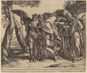 Lot und seine Töchter verlassen Sodom