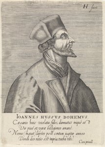 Porträt von Jan Hus, 1599 von Hendrik Hondius the Elder