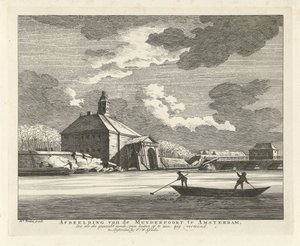 Versunkene Muiderpoort, gesehen von der Singelgracht, 1769