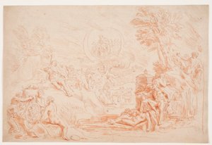 Landschaft mit allegorischen Figuren