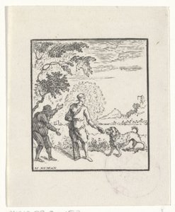 Darstellung einer Geschichte aus den Fabeln des Äsop von Hendrik Numan