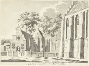 Rathaus und Waisenhaus in Noordwijk von Hendrik Tavenier