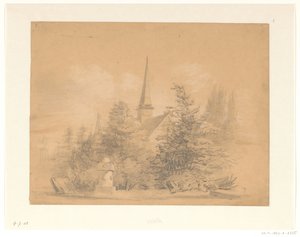 Kirche zwischen Bäumen