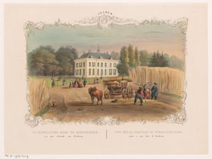 Ansicht des Landguts und Hauses Hemelse Berg in Oosterbeek