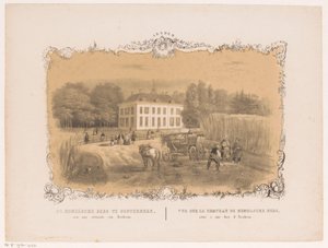 Ansicht des Landguts und Hauses Hemelse Berg in Oosterbeek
