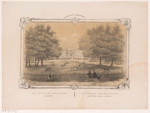 Ansicht des Pavillons Welgelegen von Hendrik Wilhelmus Last