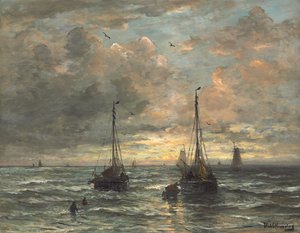 Rückkehr der Fischereiflotte von Hendrik Willem Mesdag