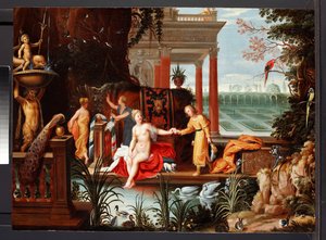 Bathseba am Pool mit ihren Dienerinnen, ca. 1600-42