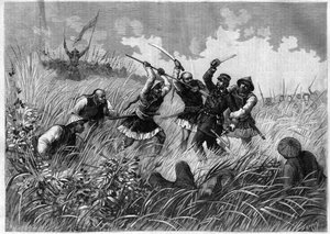 Eroberung von Tonkin (heutiges Vietnam) - Tod von Kommandant Henri Riviere (1827-1883), 19. Mai von Henri (after) Meyer