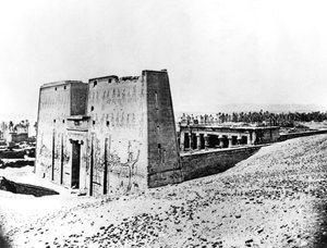 Edfu, Nubien, Ägypten, 1887 von Georges Henri Bechard