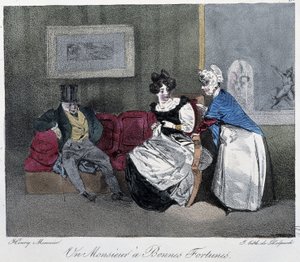 Ein Herr mit guten Chancen - in "Pariser Skizzen" von Henri Monnier, ed. Delpech, Paris von Henri Bonaventure Monnier