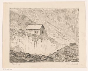 Haus auf einem Berg