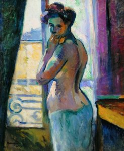 Vor dem Fenster, rue Boursault von Henri Charles Manguin