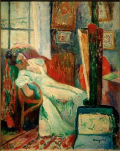 Die Ruhe des Modells (Jeanne) von Henri Charles Manguin