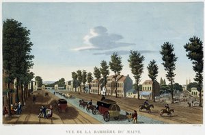 Ansicht der Barrier du Maine - in „View of Paris, circa 1810: Les Barriers de Paris“