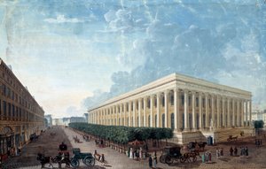 Die Börse und der Place de la Bourse in Paris von Henri Courvoisier Voisin