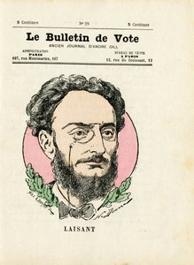 Ballot 2. Serie, Satirisch in Farben: Leaving Ange - Illustration von Henri Demare (1846-1888)