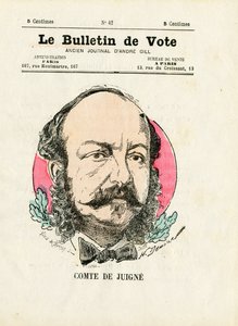 Ballot 2. Serie, Satirisch in Farben: De Juigne Comte - Illustration von Henri Demare