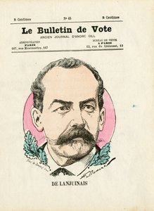 Ballot 2. Serie, Satirisch in Farben: De Lanjuinais - Illustration von Henri Demare (1846-1888)