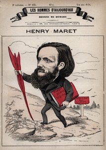Karikatur von Henri Maret (1837-1917) englischer Journalist und Politiker - aus 