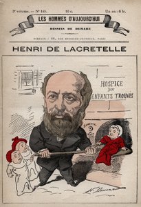 Karikatur von Henri de Lacretelle (1815-1899), französischer Politiker und Schriftsteller, aus 