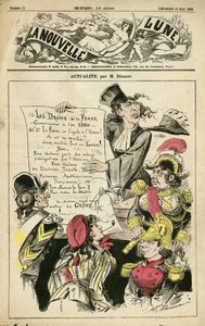 Illustration von Henri Demare (1846-1888) für das Titelblatt von La Nouvelle Lune von Henri Demare