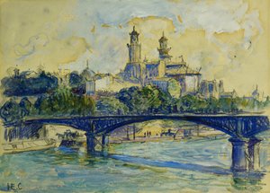 Die Seine vor dem Trocadéro