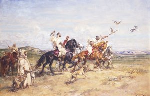 Die Falkenjagd von Henri Emilien Rousseau