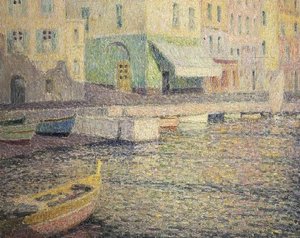Hafen von Villefranche Sur Mer von Henri Eugene Augustin Le Sidaner