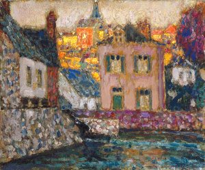 Studie Für Häuser Am Fluss Bei Fougères