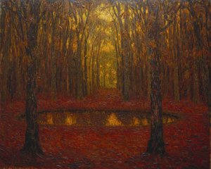 Der Teich in Versailles im Herbst von Henri Eugene Augustin Le Sidaner