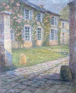 Das Rosenhaus in Versailles von Henri Eugene Augustin Le Sidaner