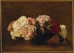 Rosen in einer Schale von Henri Fantin-Latour