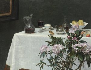 Stillleben: Ecke eines Tisches von Henri Fantin-Latour