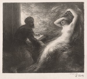 Die Beschwörung von Kundry von Henri Fantin-Latour