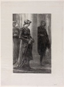 Die Meistersinger von Nürnberg, Akt I: Walther und Eva treffen sich von Henri Fantin-Latour