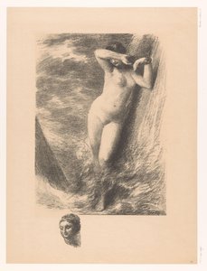 Andromeda an einen Felsen im Wasser gekettet