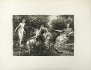 Badende Frauen, dritte große Platte von Ignace Henri Jean Fantin Latour