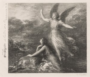 Debüt aus Paradies und die Peri (Zweite Platte) von Ignace Henri Jean Fantin Latour