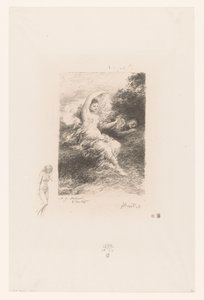 Lydé wacht bei ihrem schlafenden Geliebten von Ignace Henri Jean Fantin Latour