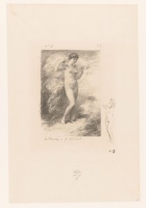 Nereide mit flatterndem Schleier