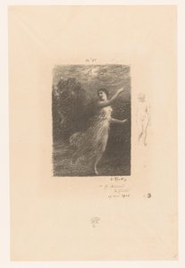 Nymphe flieht vor Satyr