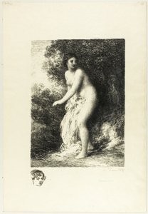 Stehender Badender, zweite Platte