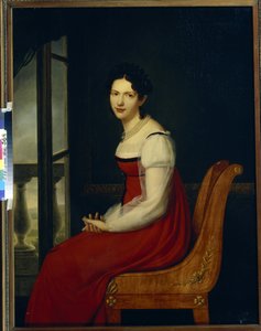 Porträt der Prinzessin Varvara Sergeevna Dolgorukova, geborene Gagarina von Henri Francois Riesener
