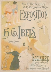Plakat für die Henri-Gabriel Ibels Ausstellung, 1894