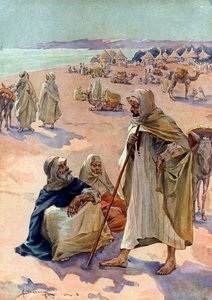 Ansicht eines maurischen Marktes in der Region Podor, Senegal, Anfang des 18. Jahrhunderts von Henri Gaston Darien
