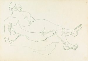 Liegende weibliche Figur