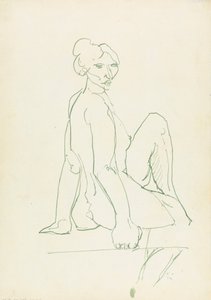 Sitzende weibliche Figur